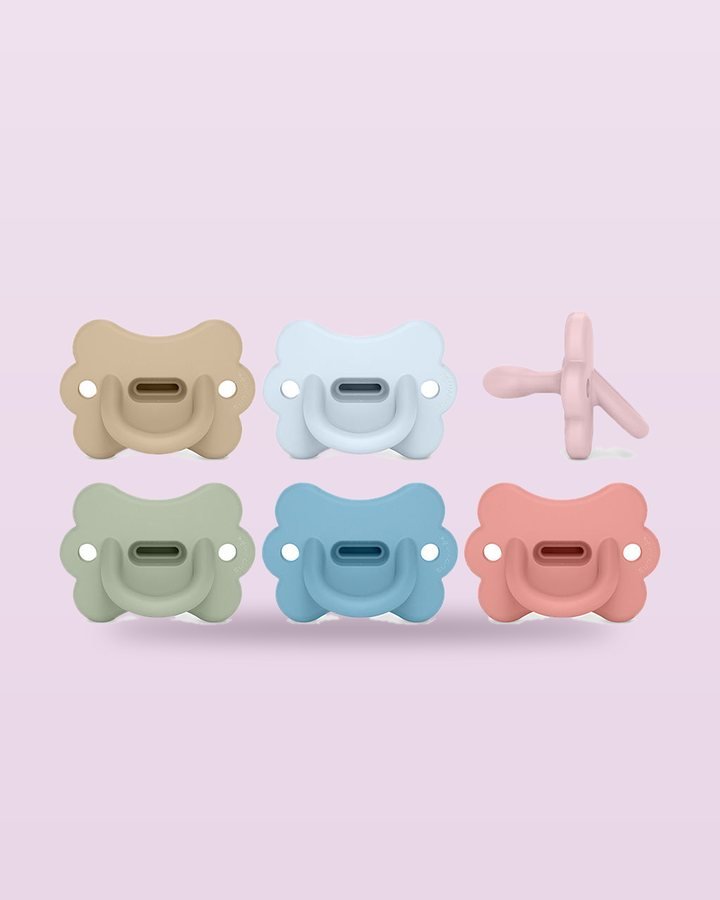 Chupetes de silicona Suavinex en seis colores