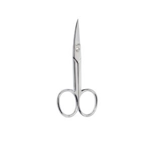 Beter Tijera de manicura para uñas, cromada, punta curva