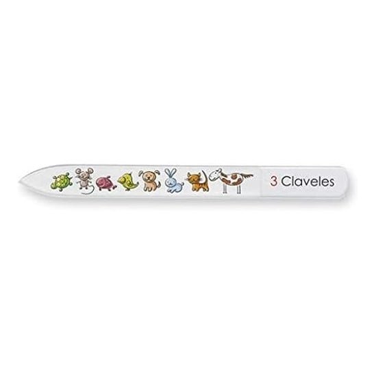 3 Claveles Lima de cristal para bebé 9 cm