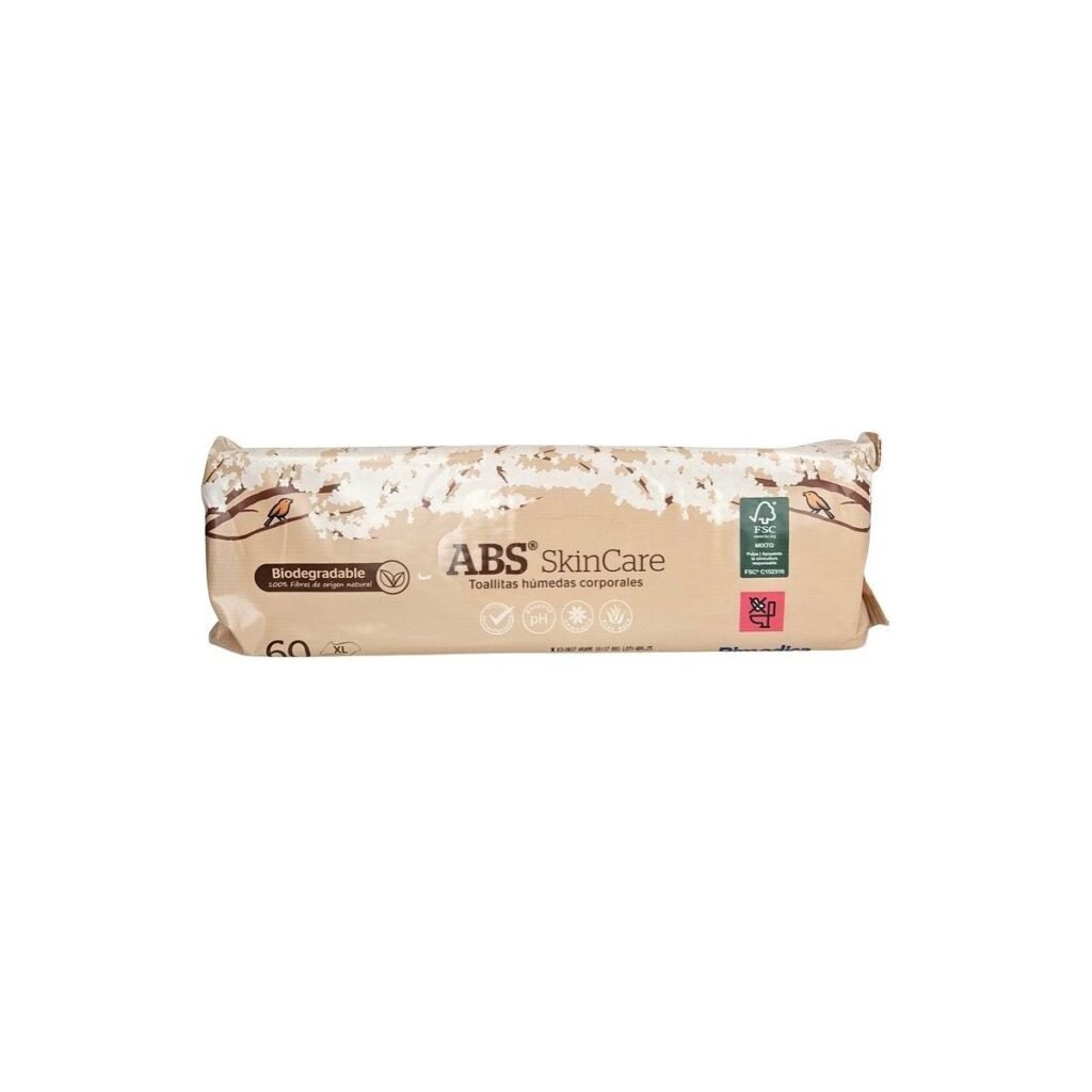 ABS Toallitas húmedas corporales adulto aloe y camomila 28 × 31 cm