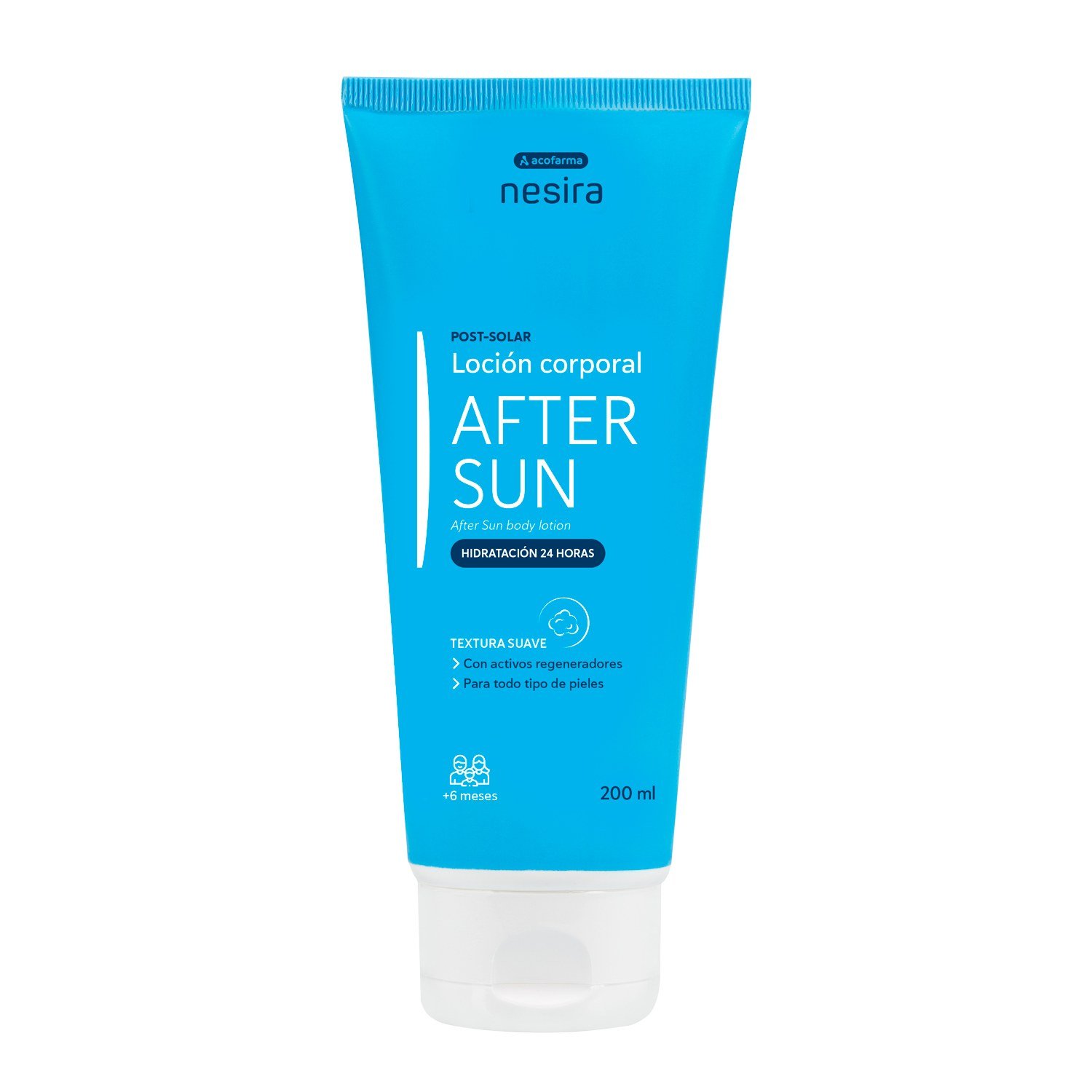 Acofarma Nesira After Sun loción corporal efecto hielo 200 ml