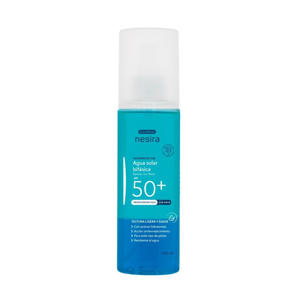 Acofarma Nesira Agua solar bifásica SPF 50+ 200 ml