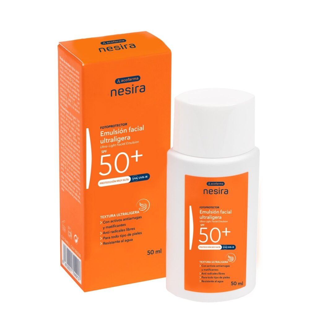 Acofarma Nesira Emulsión facial ultraligera SPF 50+ 50 ml