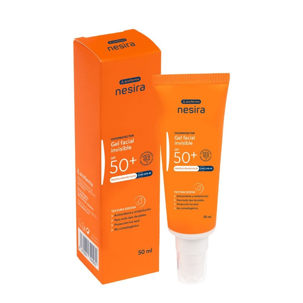Acofarma Nesira Gel facial invisible SPF 50+ 50 ml