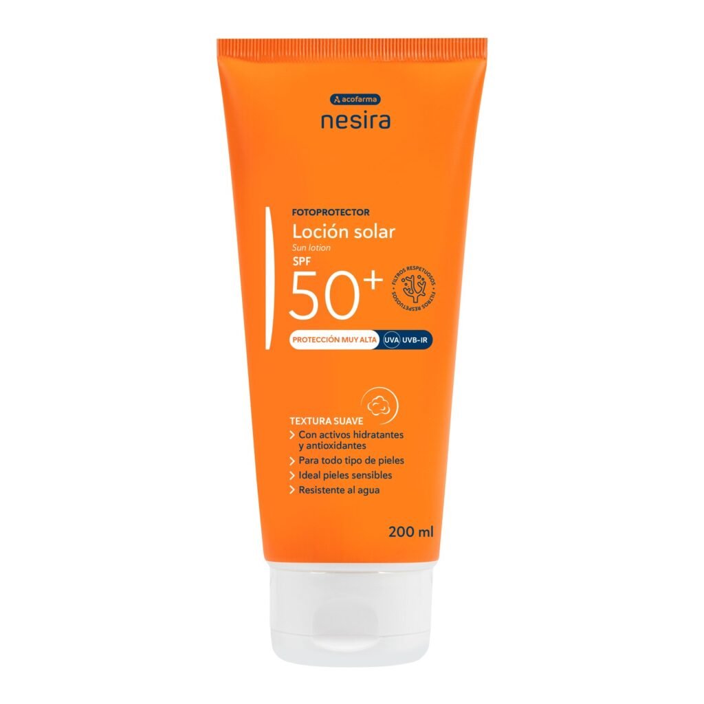 Acofarma Nesira Loción solar SPF 50+ 200 ml