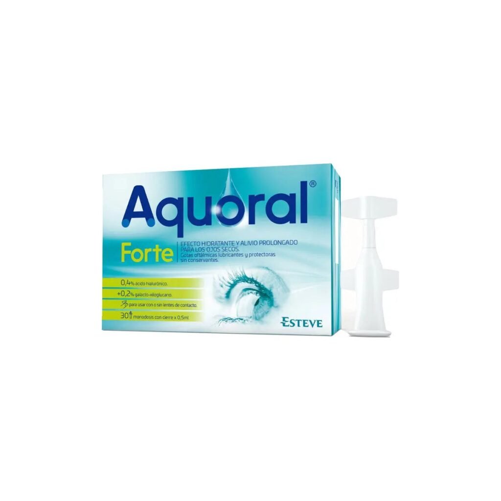 Aquoral Forte gotas oftálmicas lubricantes 30 monodosis