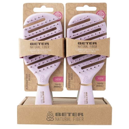 Cepillo esqueleto flexible mini Beter Natural Fiber de fibras de trigo