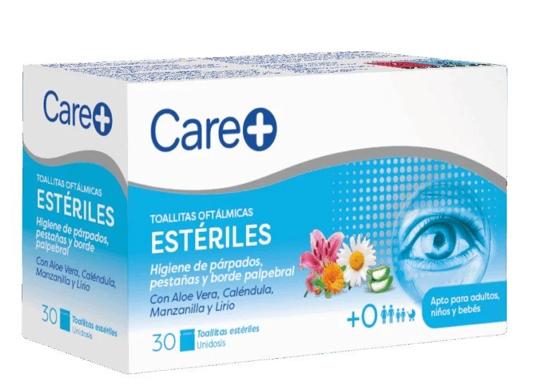 Care+ Toallitas oftálmicas estériles 30 uds.