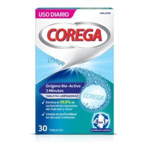 Corega Oxígeno Bio-Activo tabletas limpiadoras 30 uds.