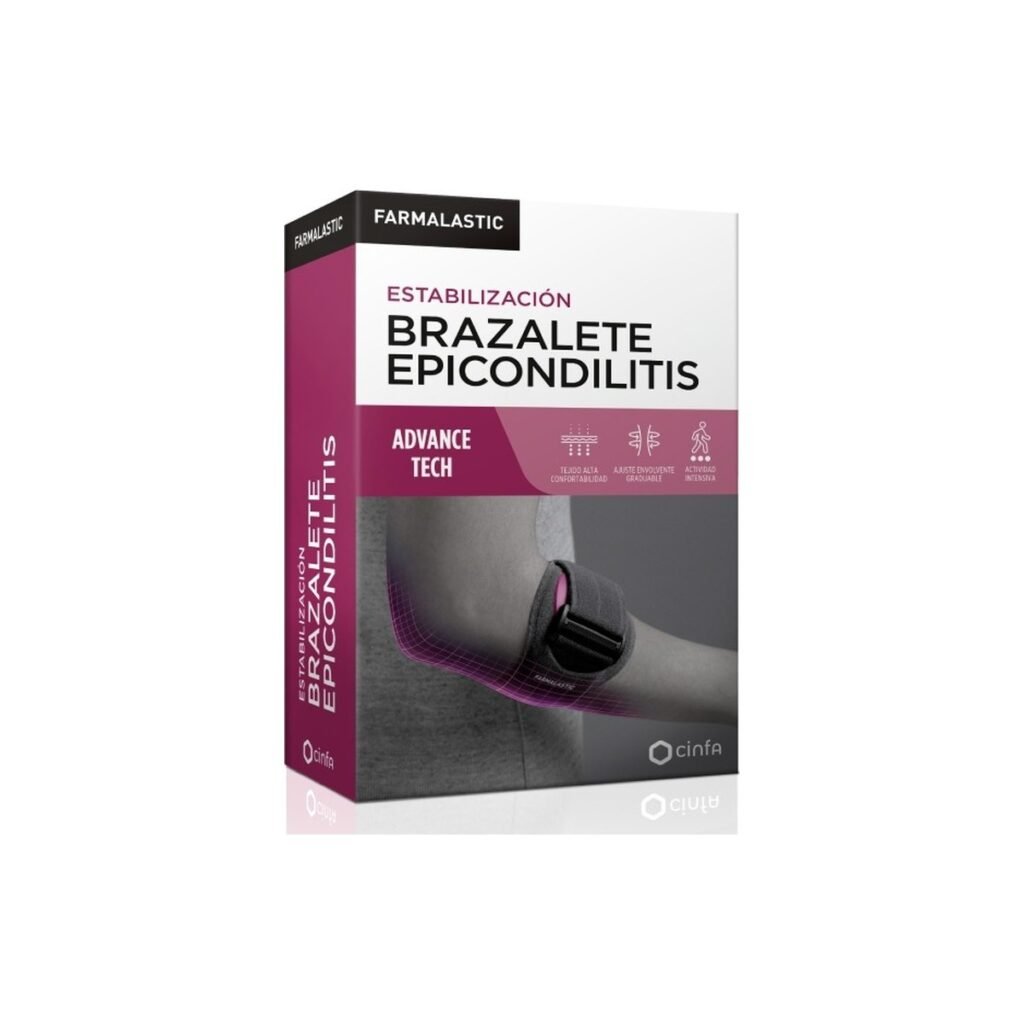 Farmalastic Brazalete para epicondilitis Advance Tech Fix, gris