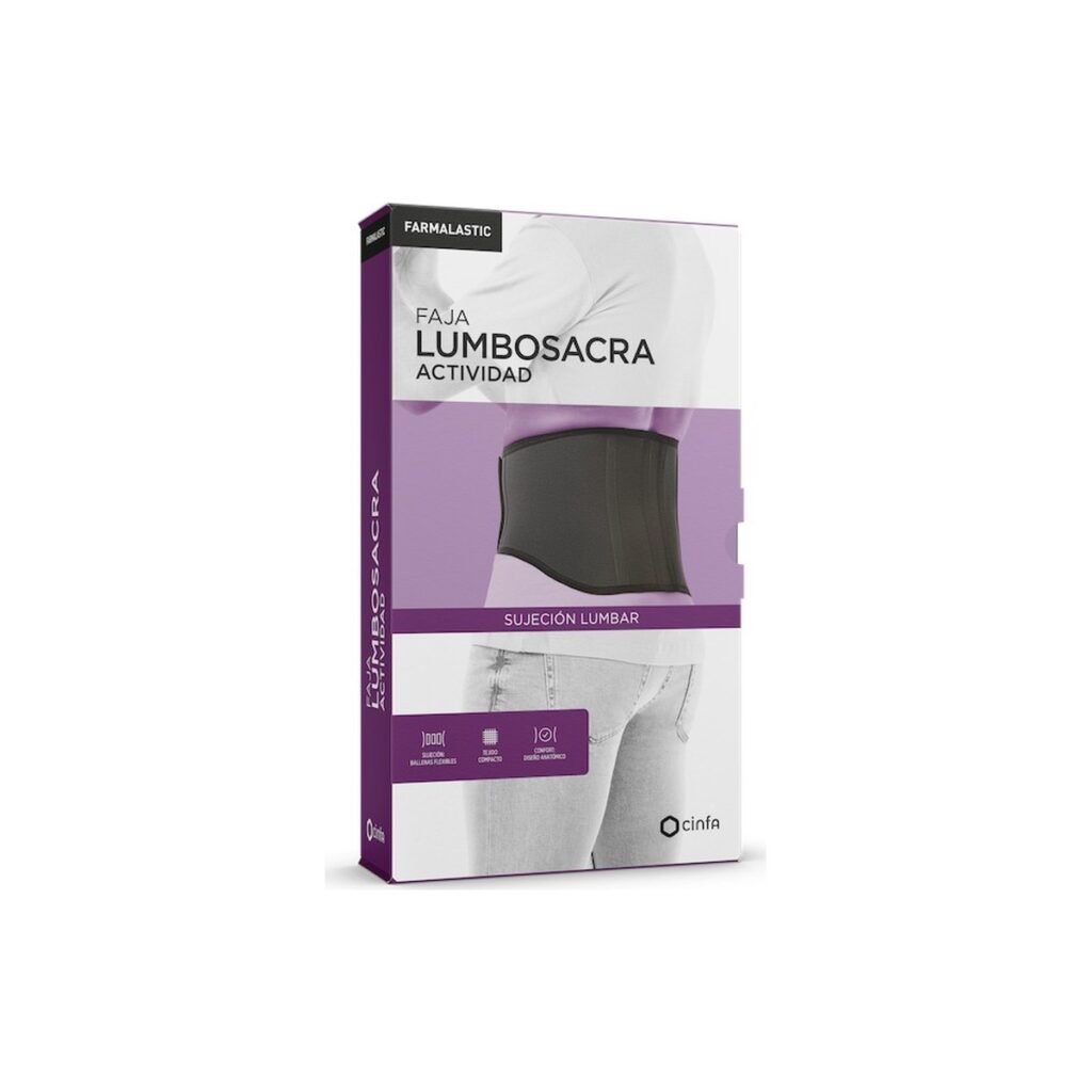 Farmalastic Faja lumbosacra Actividad, negra