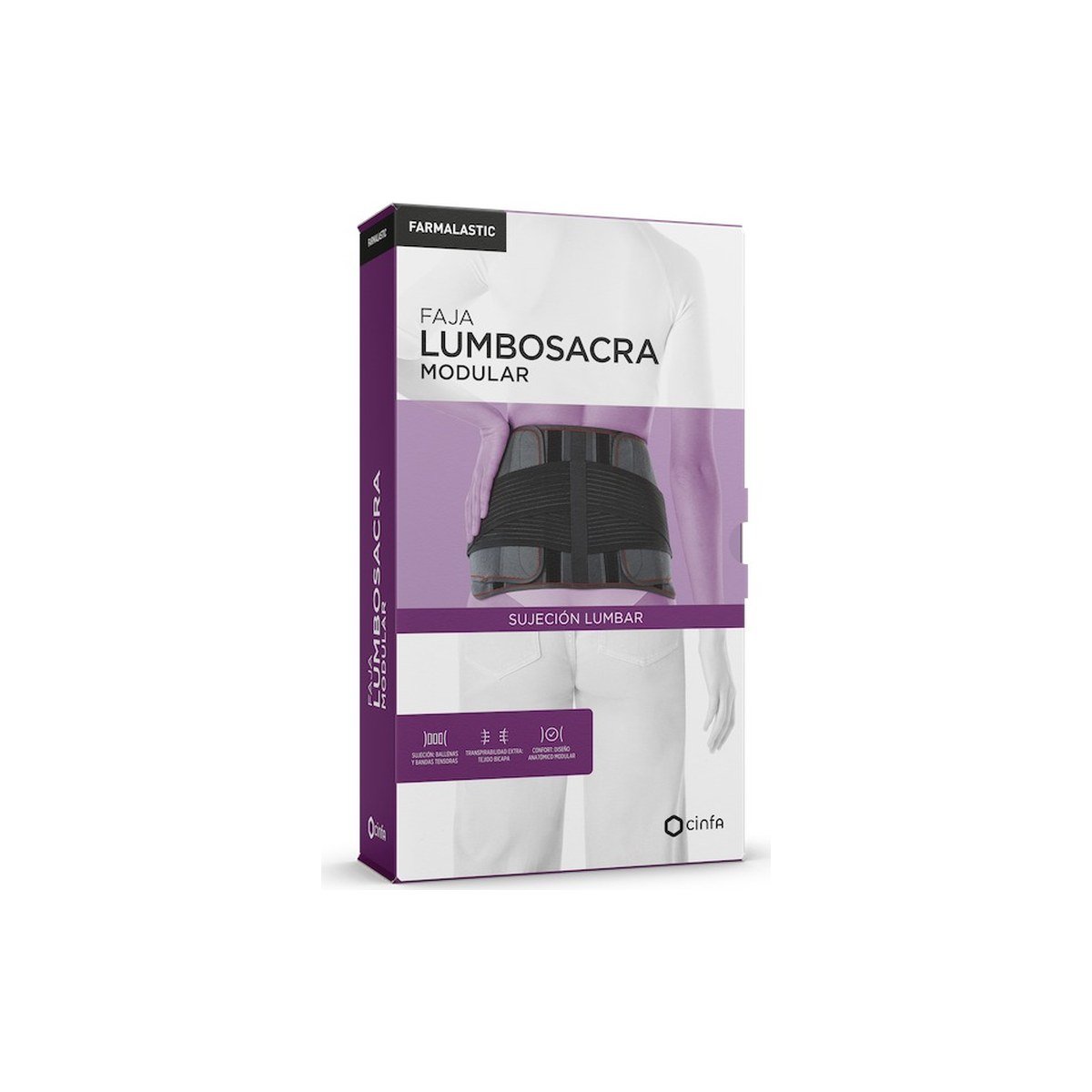 Farmalastic Faja lumbosacra Modular Advance, gris