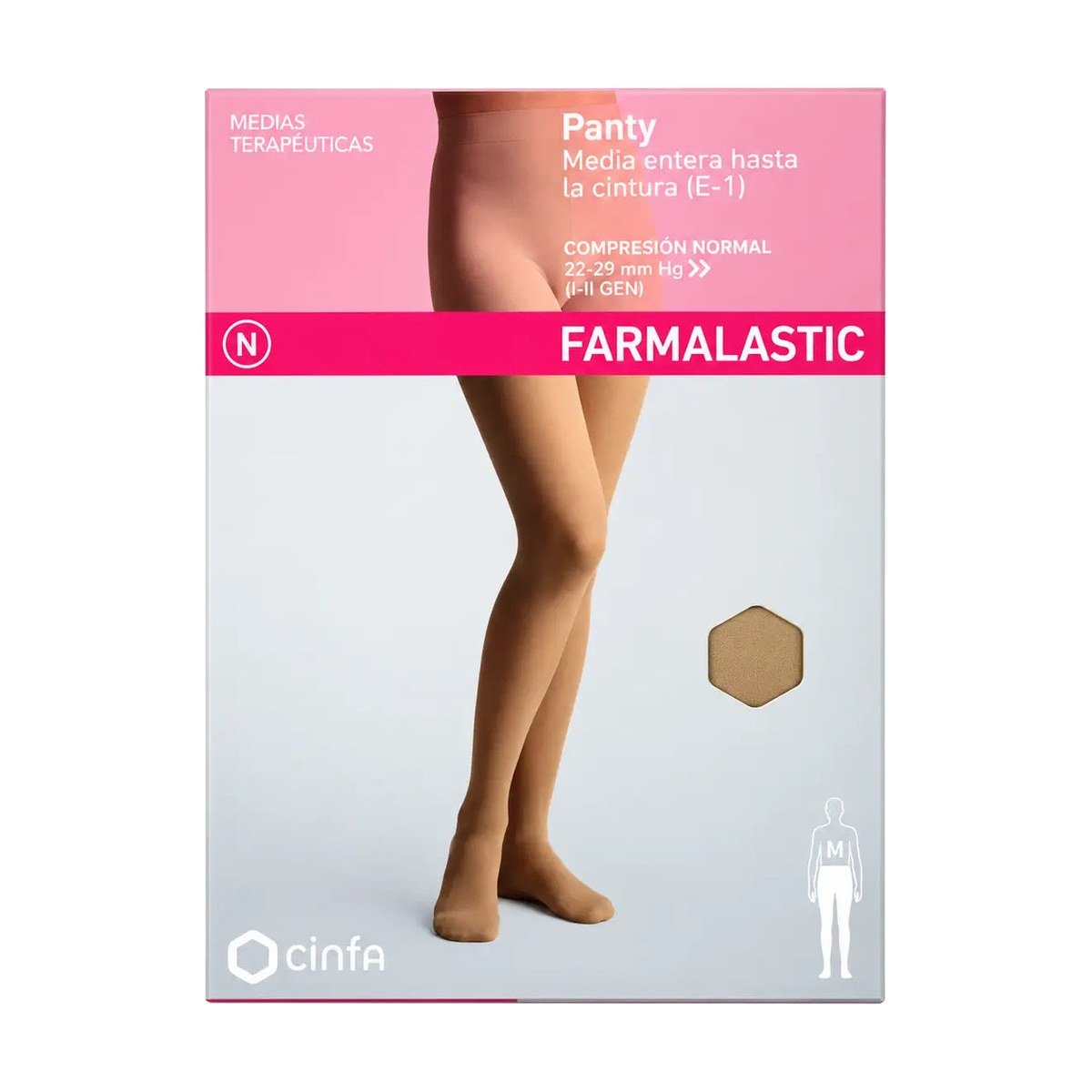 Farmalastic Panty, compresión normal 22-29 mmHg
