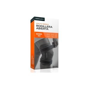 Farmalastic Rodillera abierta de neopreno Neopreno Tech, gris