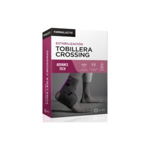 Farmalastic Tobillera estabilizadora Crossing Advance Tech, gris y marsala