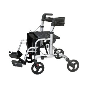 García 1880 Rollator y silla de ruedas 2 en 1 Comfort