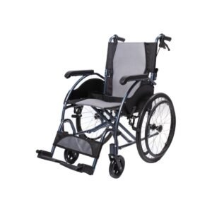 García 1880 Silla de ruedas de aluminio autopropulsable con frenos