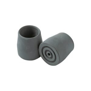 García 1880 Contera de recambio para andador, 25 mm, gris (2 uds.)