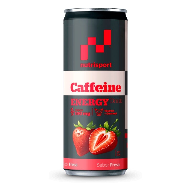 Lata de Nutrisport Caffeine Energy Drink de 330 ml