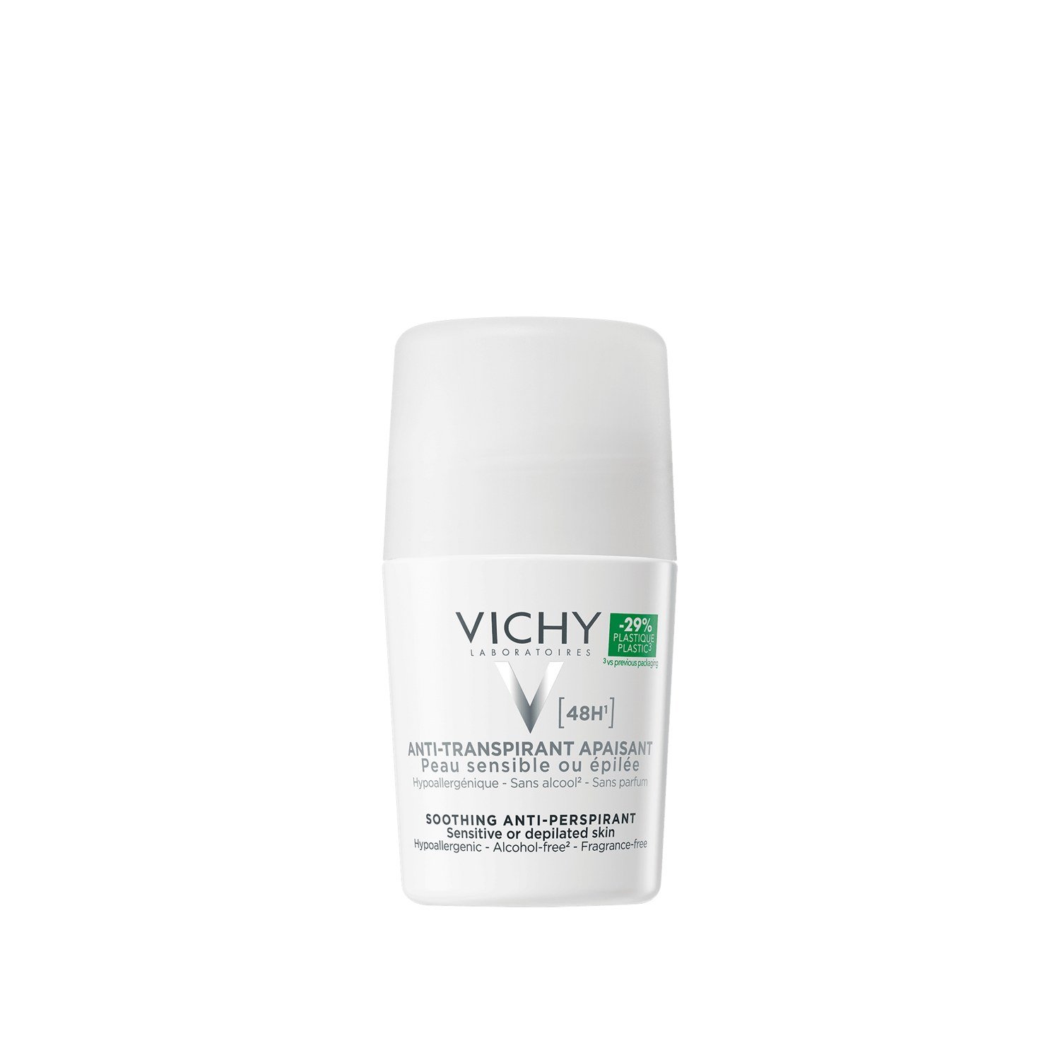 Vichy Desodorante antitranspirante 48 h piel sensible o depilada roll-on 50 ml